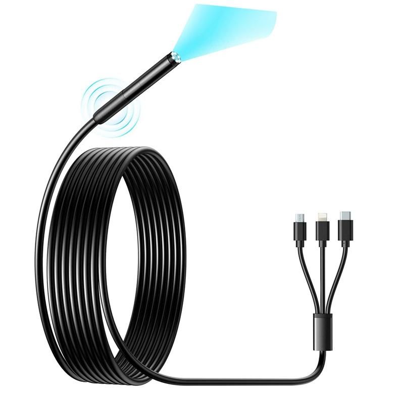 Wireless Endoscope, Wi-Fi Industrial Borescope with 6 LED