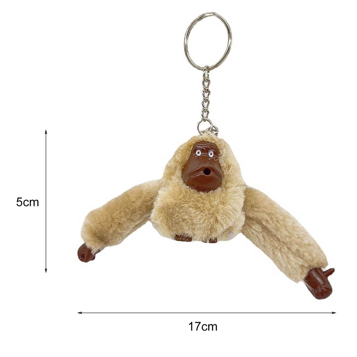 Orangutan Key Pendant Lovely Fur Monkey Key Chain Hanging Pendant Blue