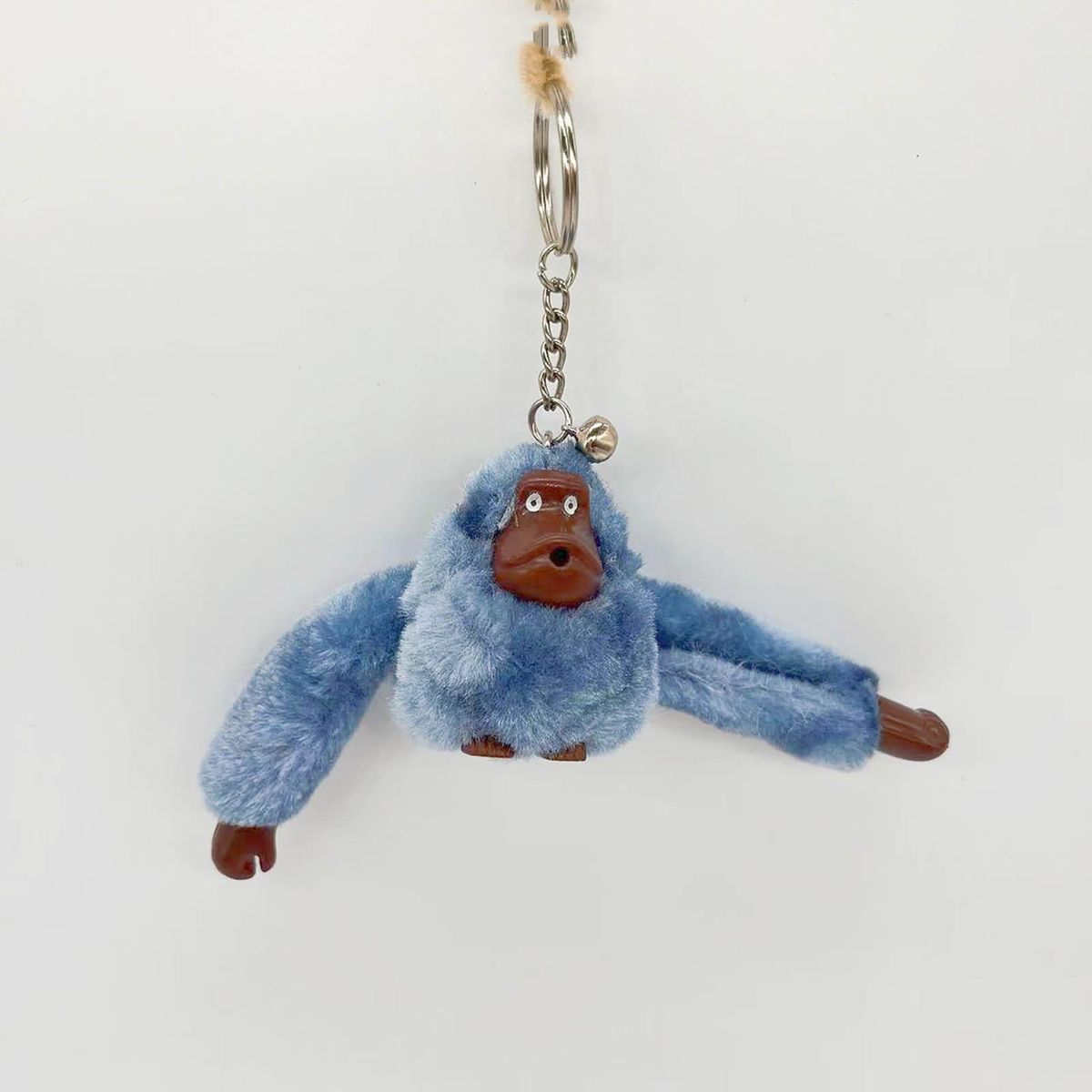 Orangutan Key Pendant Lovely Fur Monkey Key Chain Hanging Pendant Blue