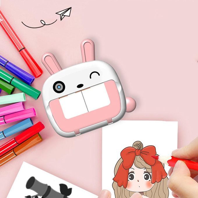 Instant Print Kids Digital Camera Mini WiFi Camera 800mAh For Pink