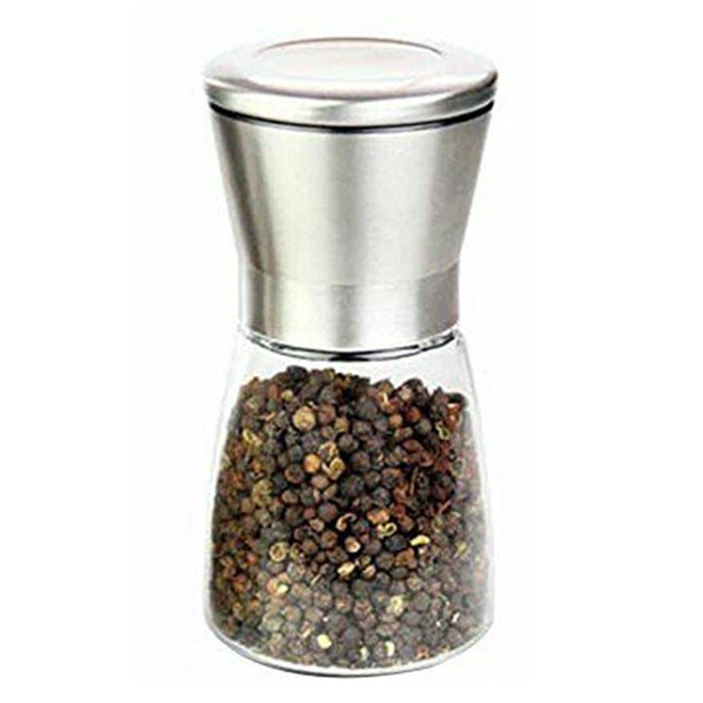 180ML Modern Stainless Steel Glass Salt/Pepper Spice Grinder
