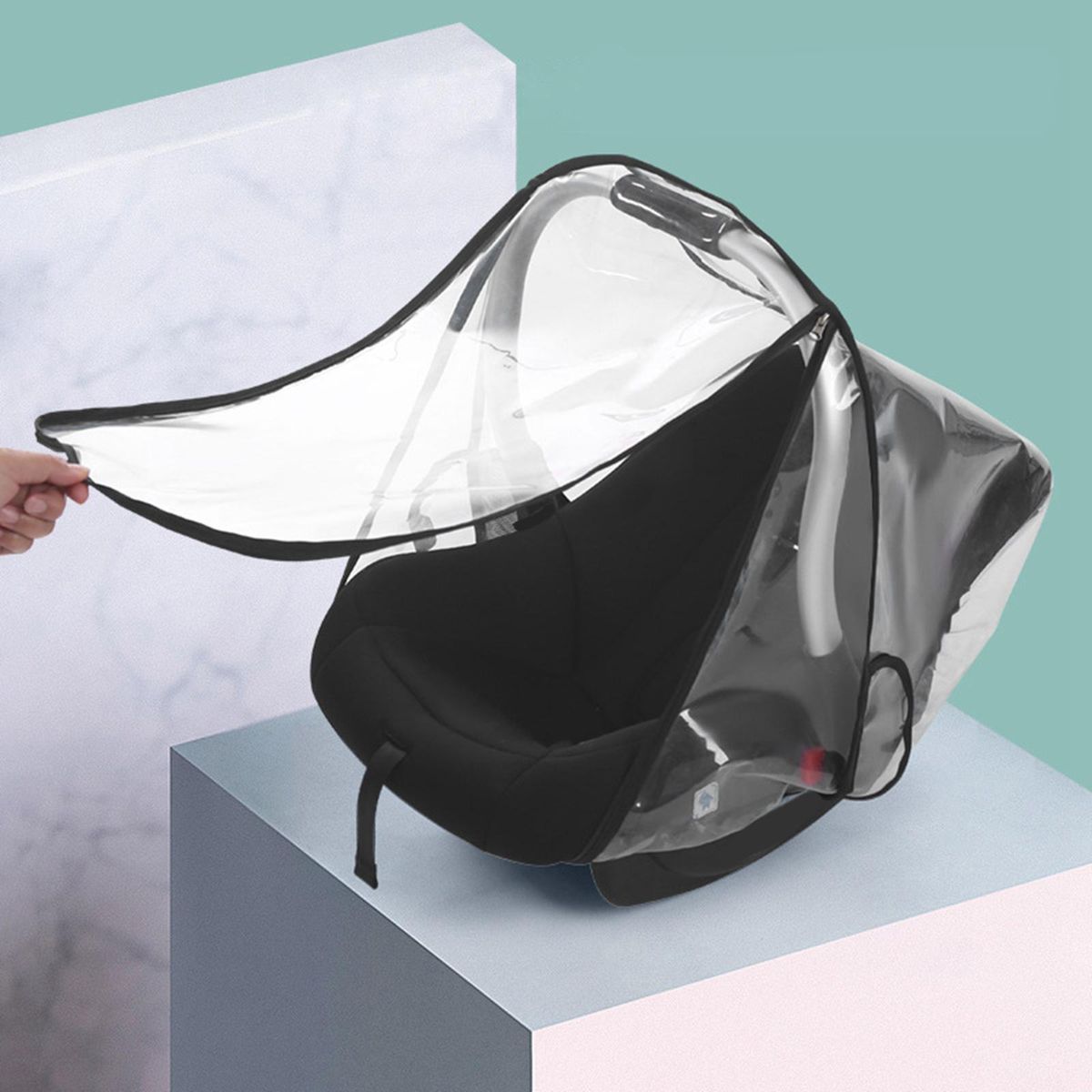 EVA Baby Car Seat Rain Cover Transparent Raincover For 0-1 Year Infant