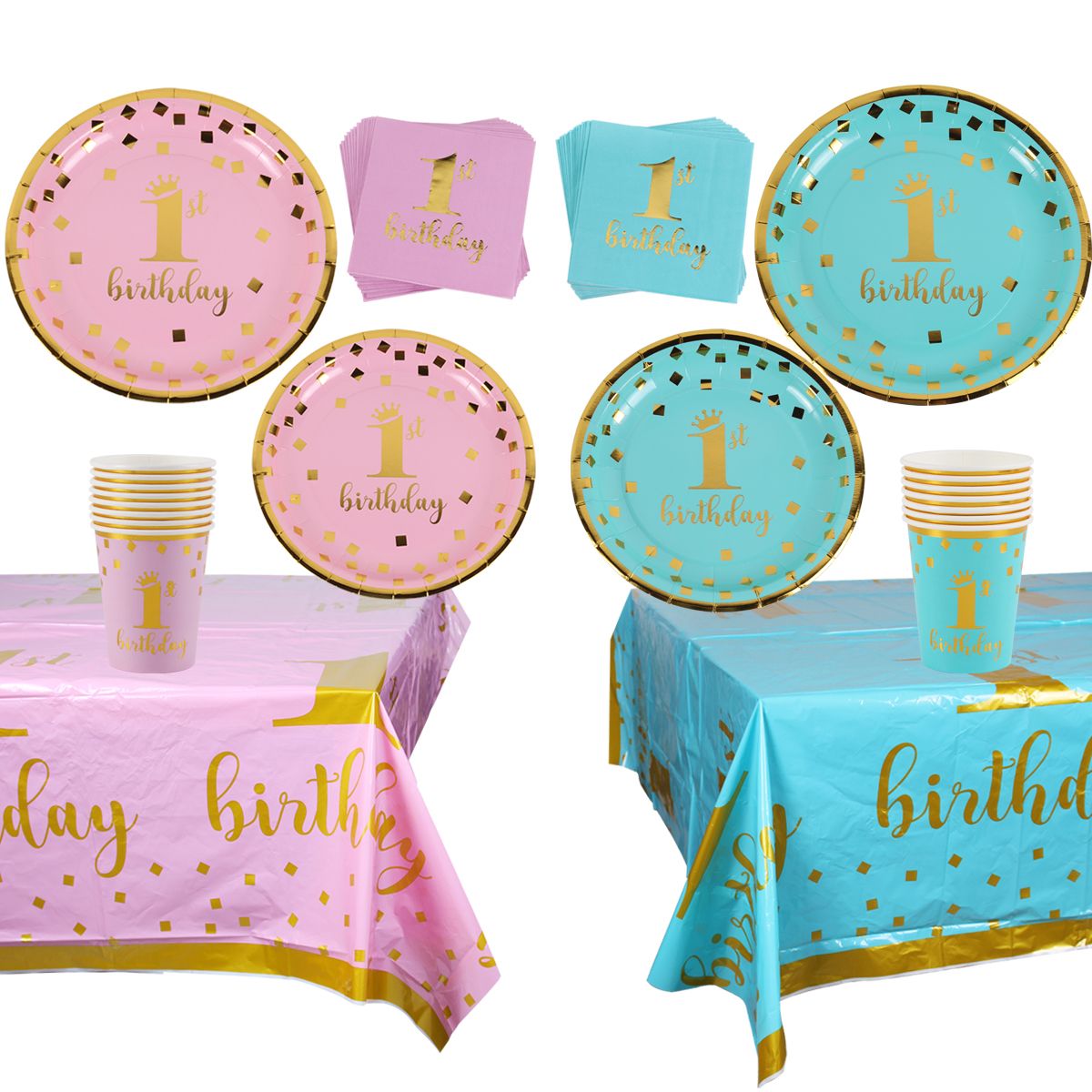 Baby First 1st Birthday Boy Girl Decor Banner Balloon 1 One