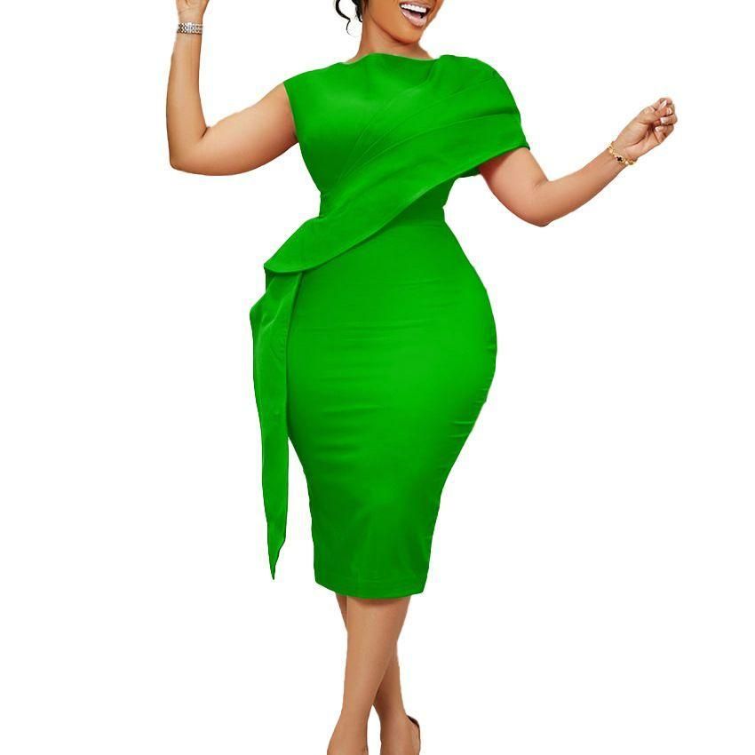 Business Dress Company Dress Dress Elegant dress solid color long sleeve ladies career dresses