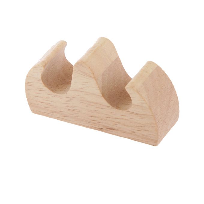 3pcs Wooden Pen Stand Writing Calligraphy Brush Pen Rest Office