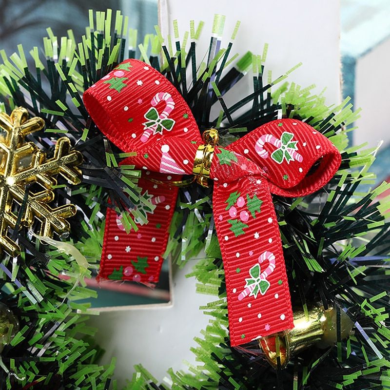 Christmas Wreath Artificial Pinecone Red Berry Garland Hanging Ornaments Front Door Wall Decorations Merry Christmas Tree Wreath B