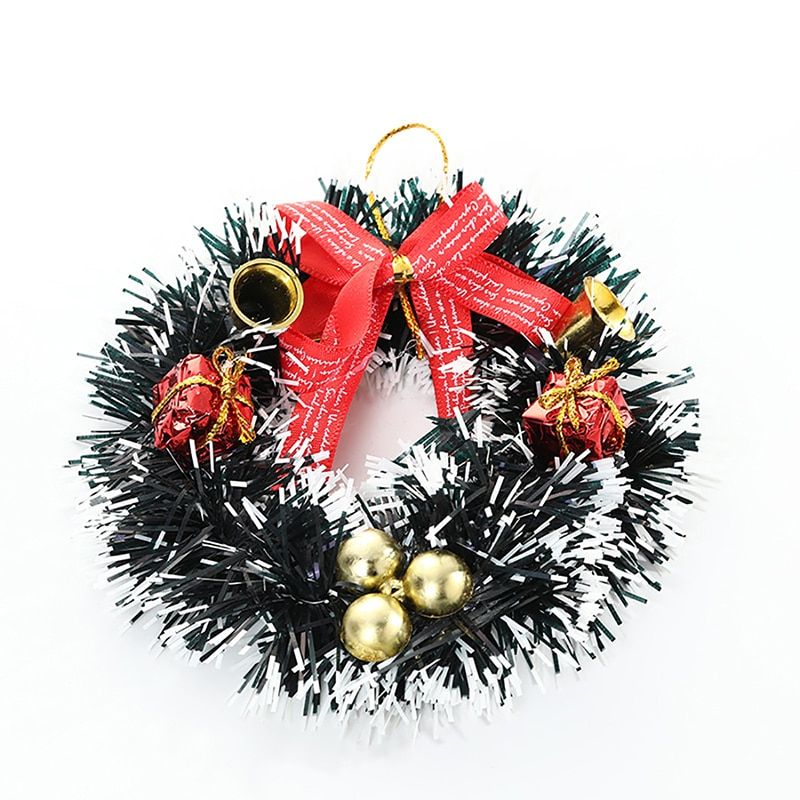 Christmas Wreath Artificial Pinecone Red Berry Garland Hanging Ornaments Front Door Wall Decorations Merry Christmas Tree Wreath B