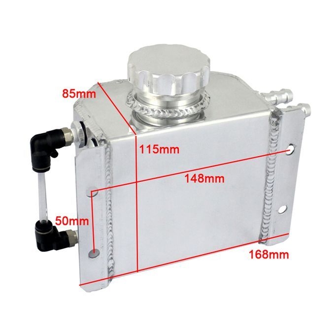 Universal Car Engine Oil Catch Can Reservoir Tank 1L