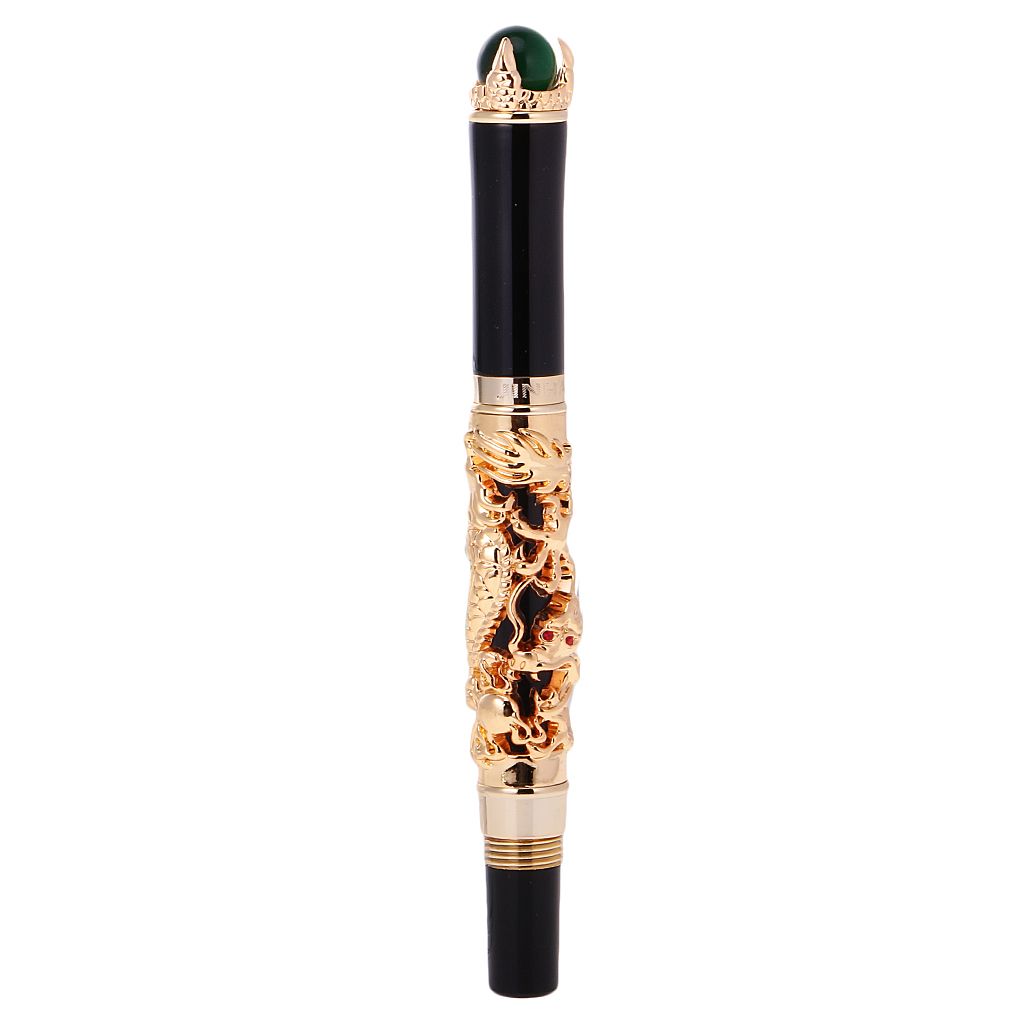JINHAO DRAGON KING PLAY PEARL FINE NIB FOUNTAIN PEN Golden