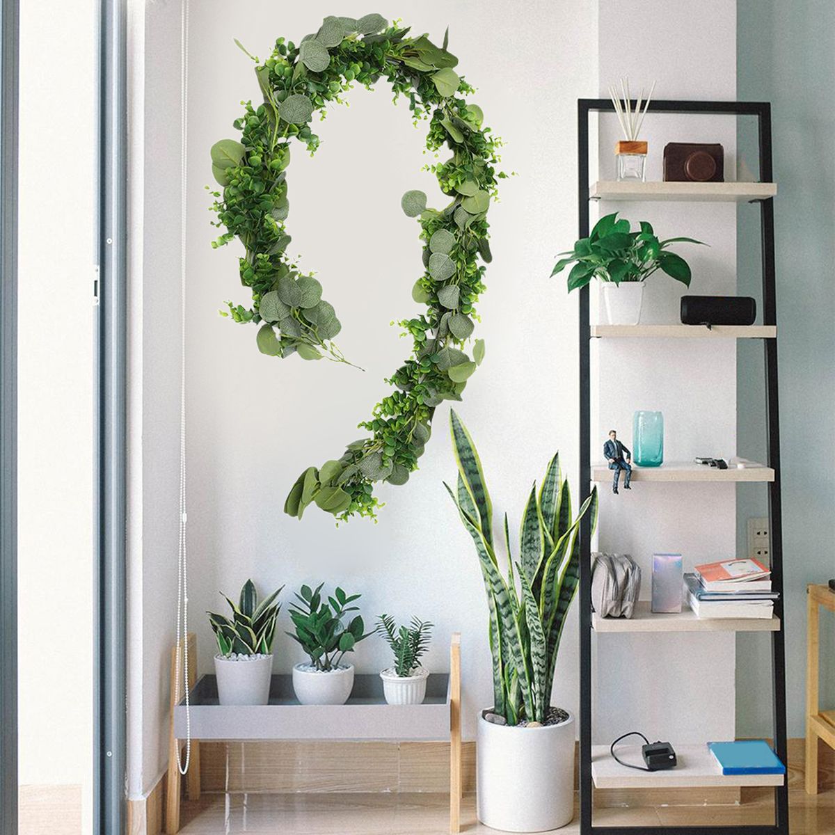 Artificial Rattan Wall  Leaf Garland Style 3