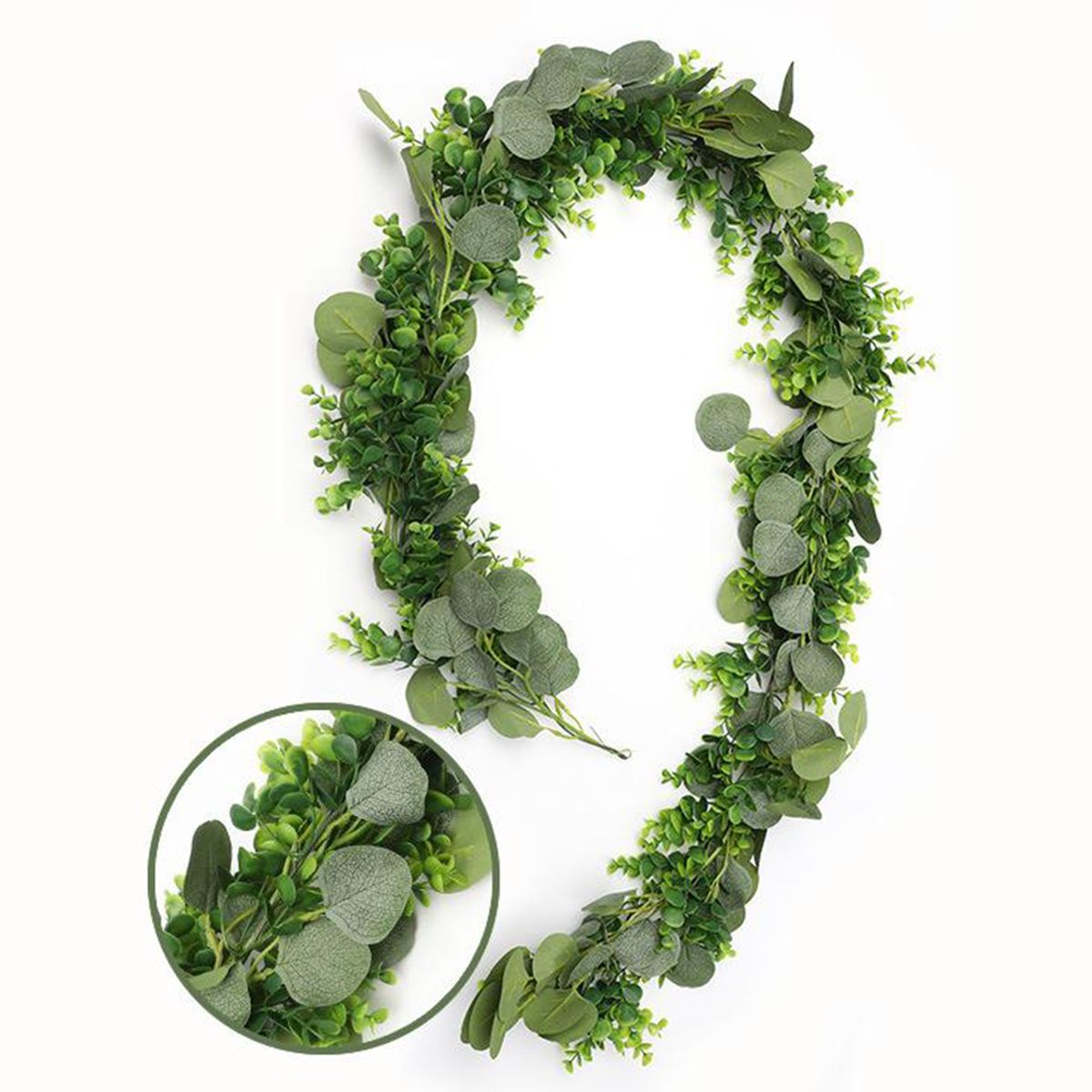 Artificial Rattan Wall  Leaf Garland Style 3