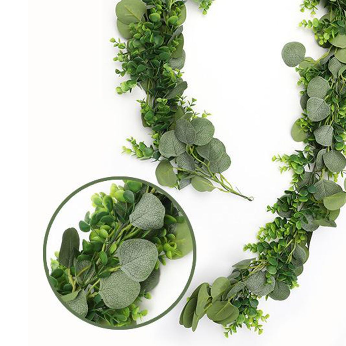 Artificial Rattan Wall  Leaf Garland Style 3