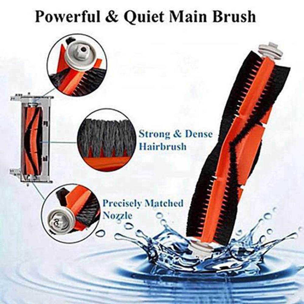 21Pcs Washable HEPA Filter Mop Cloth Main Side Brush