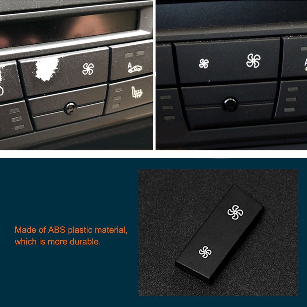 A/C Climate Control Panel Fan Speed Button Replacement For