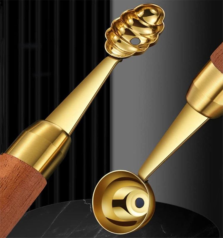 Set Of 4 Fruit Digger Scoop-Golden