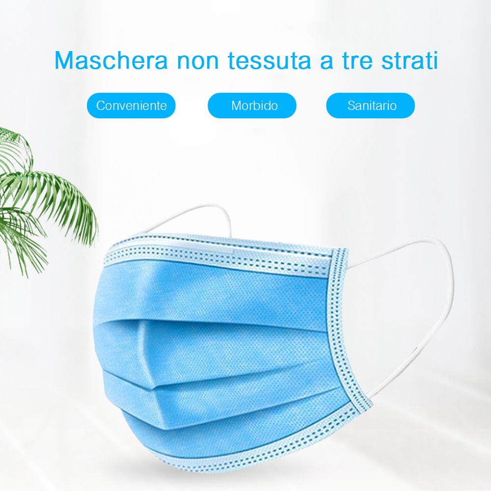 25 PCS Disposable Safety Masks Non-woven Fabric Filtration