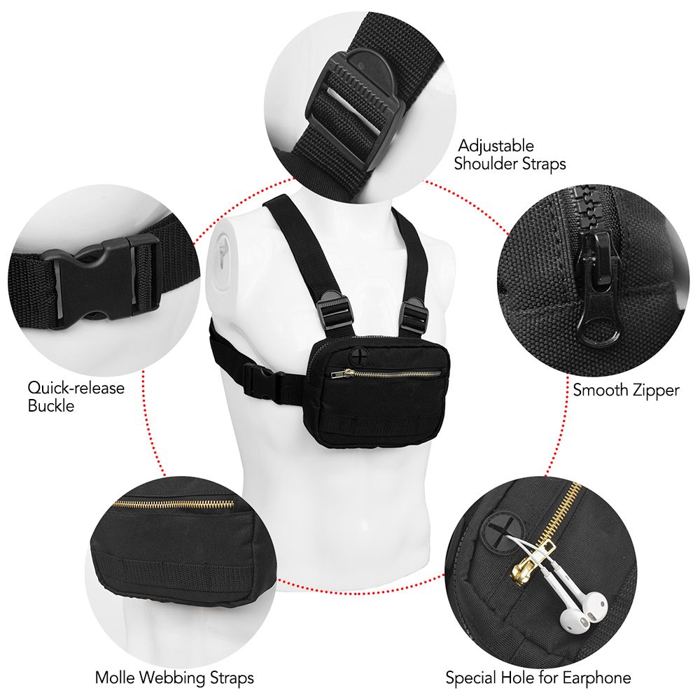 Multifunctional Chest Rig Shoulder Bag Pack Mobile Phone