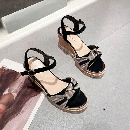 Ladies Comfortable High Heel Fish Mouth Platform Sandals