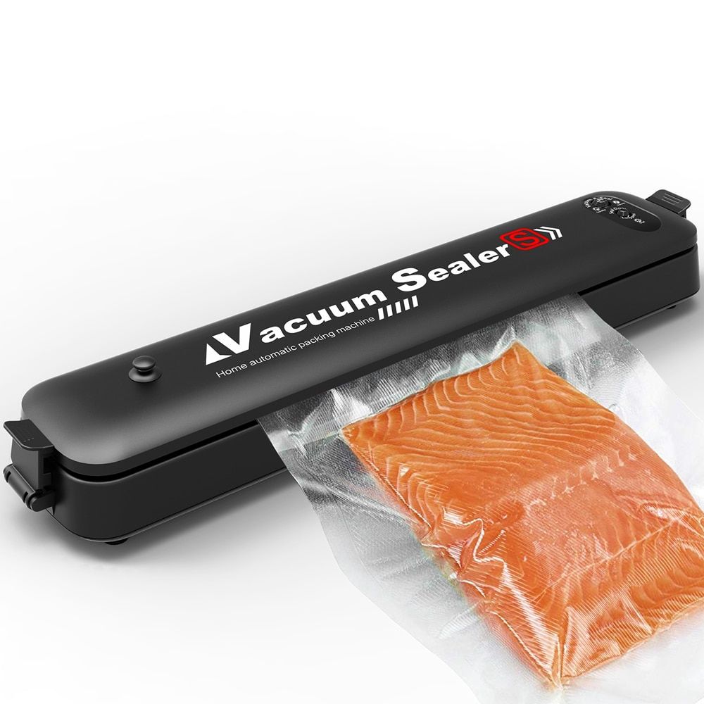 Household Food Vacuum Sealer Automatic Vacuum Air Sealing  Machine For Food Preservation Packaging With 15PCS Sealer Bags