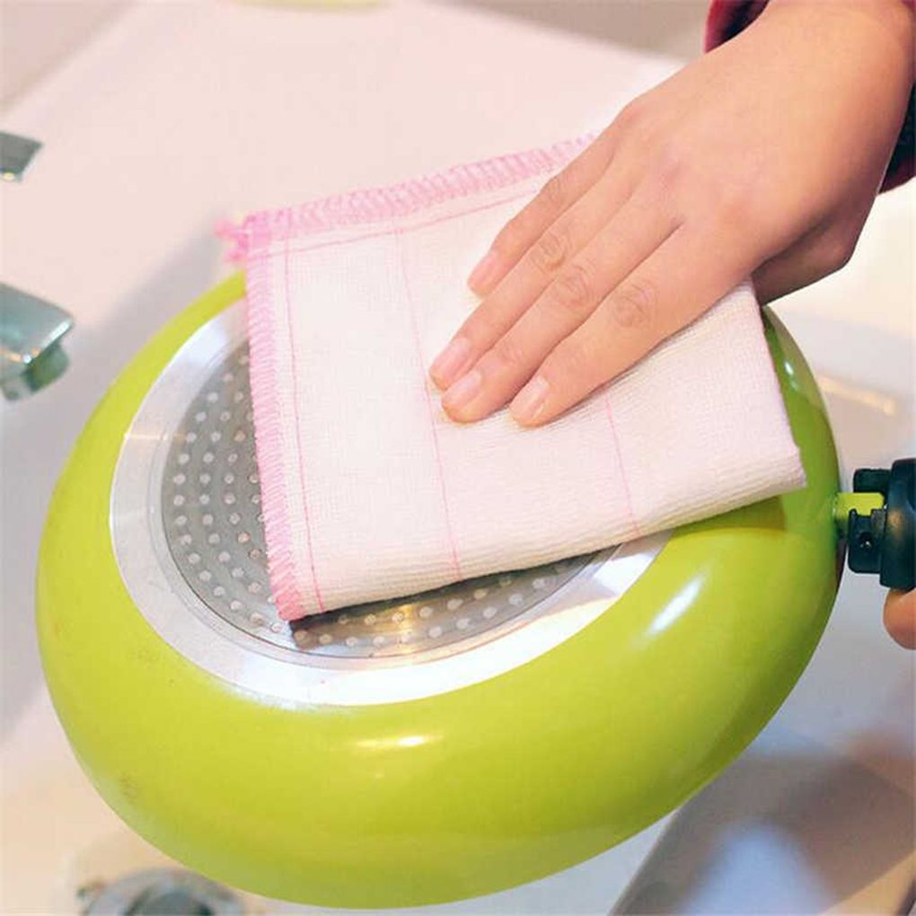 5Pcs Five-layer Cotton Gauze Absorbent Dish Cloth