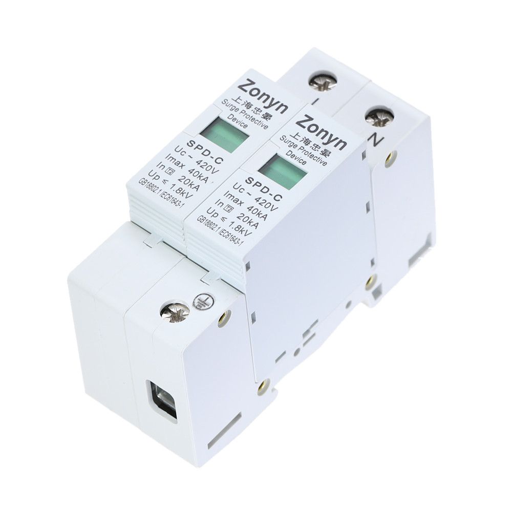 Surge 2P 1PCS Quality 20KA~40KA SPD High House 420V