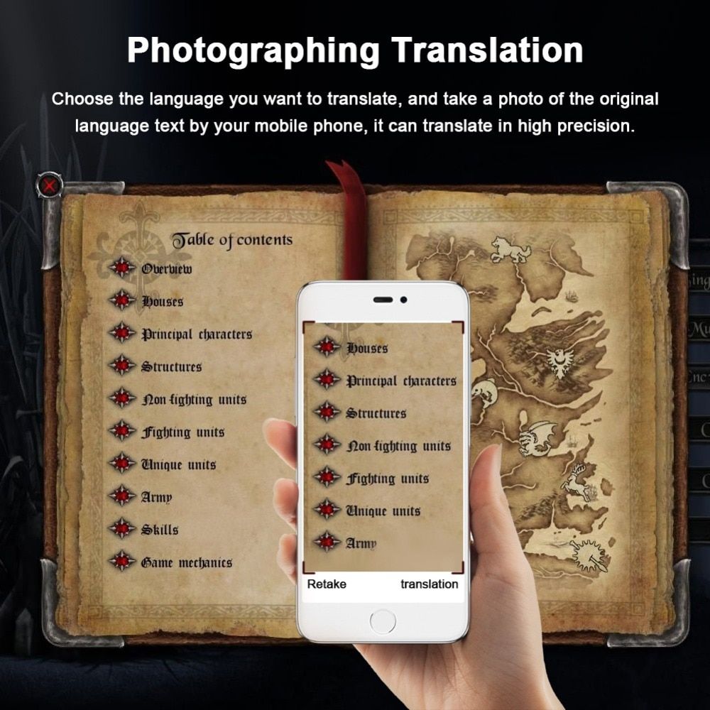 Intelligent 41 Language Translator  Translator Real-time Translation Machine Traveling Meeting Voice Translators WOEDA