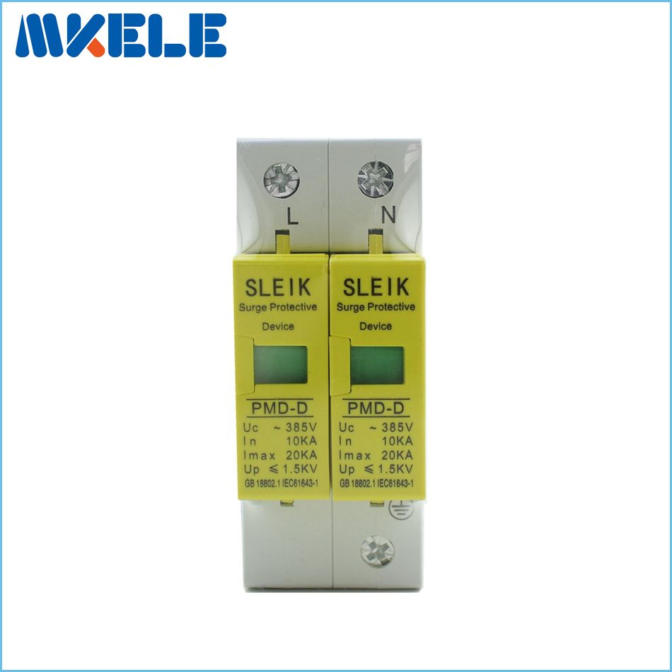 SPD 1P+N 10KA~20KA ~385VAC House Surge Protector Protective