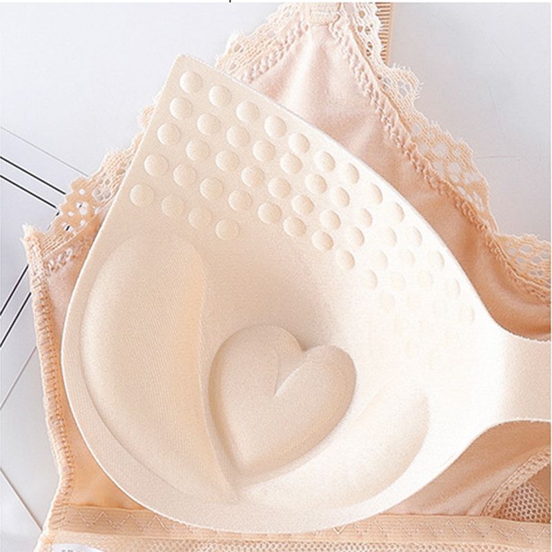 Female Y Underwear Sets Lace Te Beautiful Back Adjusted Bra Padded Tube Top