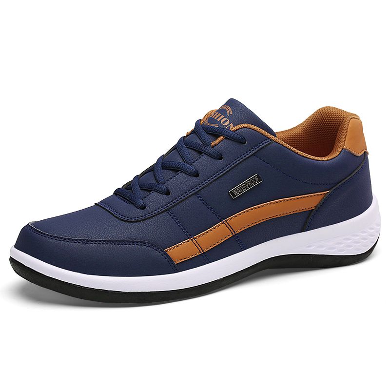 Mens Casual Leather Sports Training Sneaker