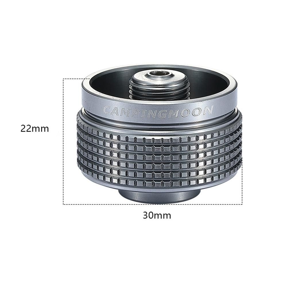 CAMPINGMOON Cylinder Adapter Aluminum Alloy Outdoor Stoves Adapter Camping Furnace Connector Adapter