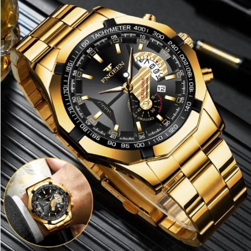 Fngeen Calendar Sporty Waterproof Watch For Men