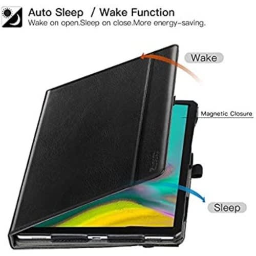 Flip Case For Samsung Galaxy Tab S5e - 2019 - Model:t720 , T725 - Black