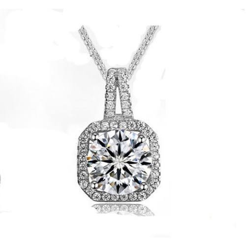 Women Pendant Necklace - Silver
