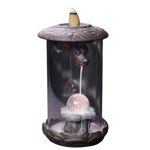 Handmade Purple Sand Incense Burner Smoke