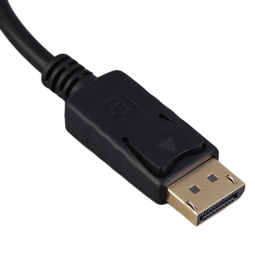 Display Port DP To HDMI- Ompatible Adapter 1080P M/F Display  Able  Onne Tor-black