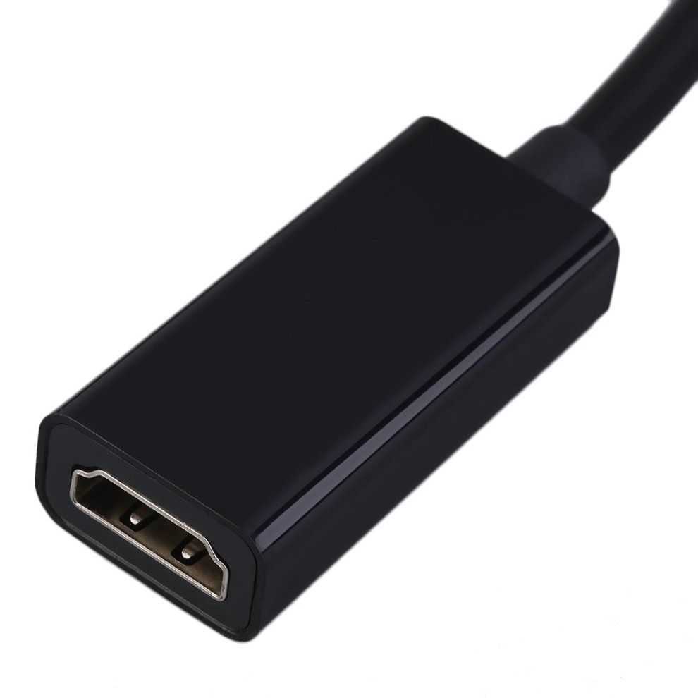 Display Port DP To HDMI- Ompatible Adapter 1080P M/F Display  Able  Onne Tor-black