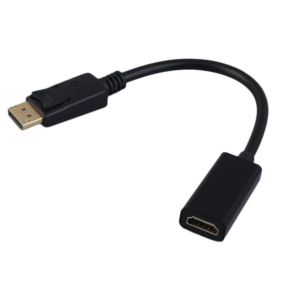 Display Port DP To HDMI- Ompatible Adapter 1080P M/F Display  Able  Onne Tor-black