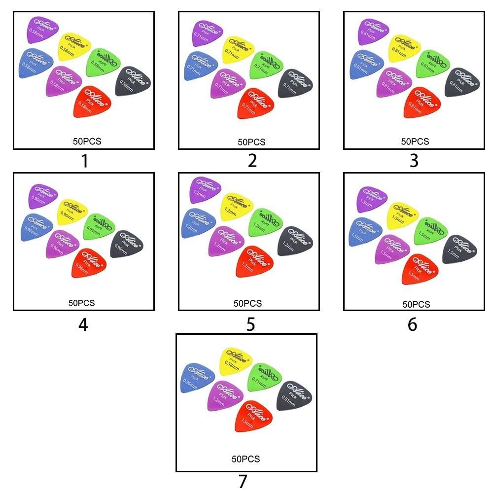 Guitar Picks Set Guitars Accessories Musical Instrument Tool 0.58-1.5mm Thickness Guitar Pick