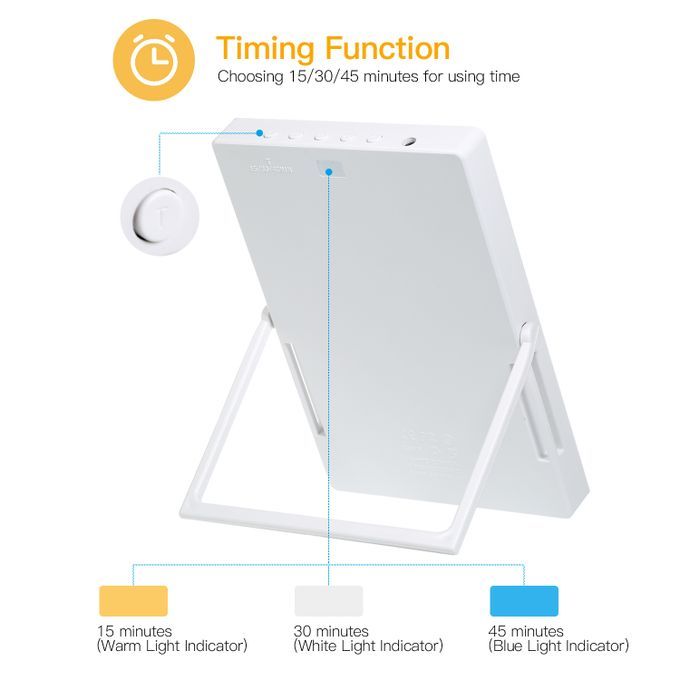 Portable Happy Light 5000-35000 Lux LED Bright Sad Light
