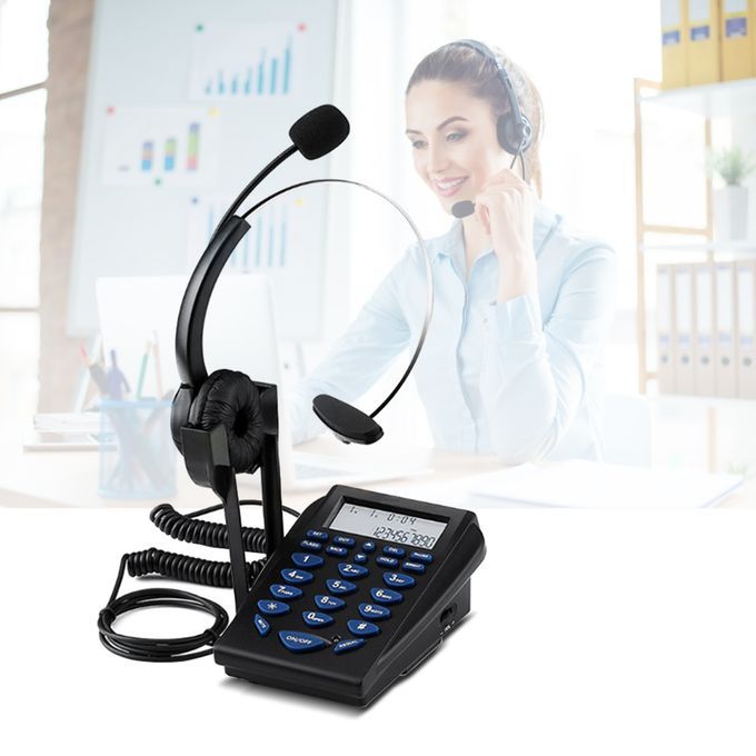 Call Center Telephone Dialpad Corded Telephone With Noise