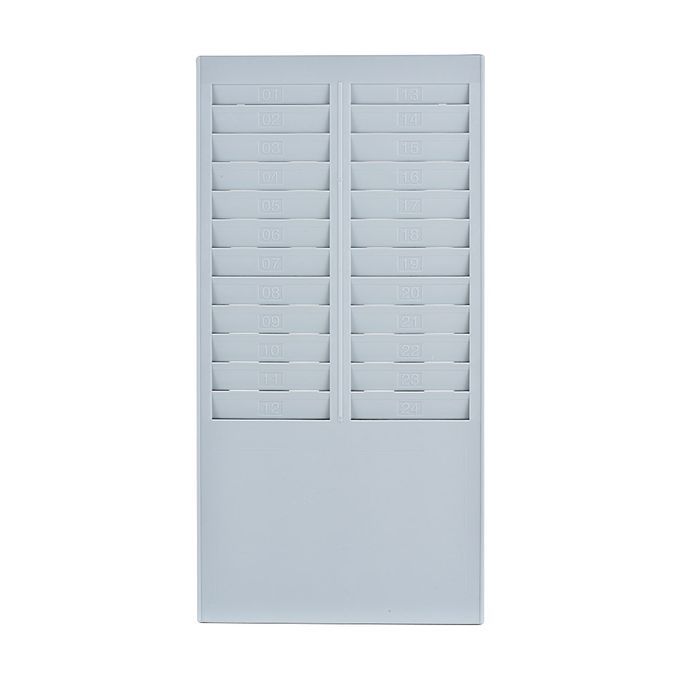 DOYO Time Card Rack Wall Mount Holder 24 Pocket Slot For