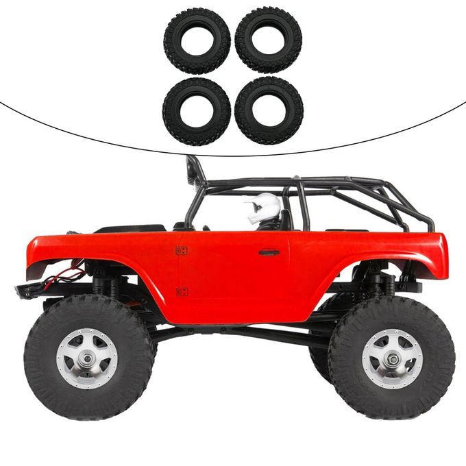 4Pieces 1:24 RC Tires Set For Axial SCX24 AXI90081 Model Buggy