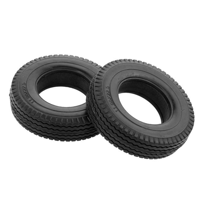 2pieces Rubber Tire Tyres Cover For 114 Tamiya RC Crawler Buggy