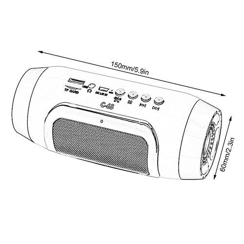 C-65 Mini Portable Bluetooth Wireless Speaker Home Party Stereo Loudspeaker HT-S