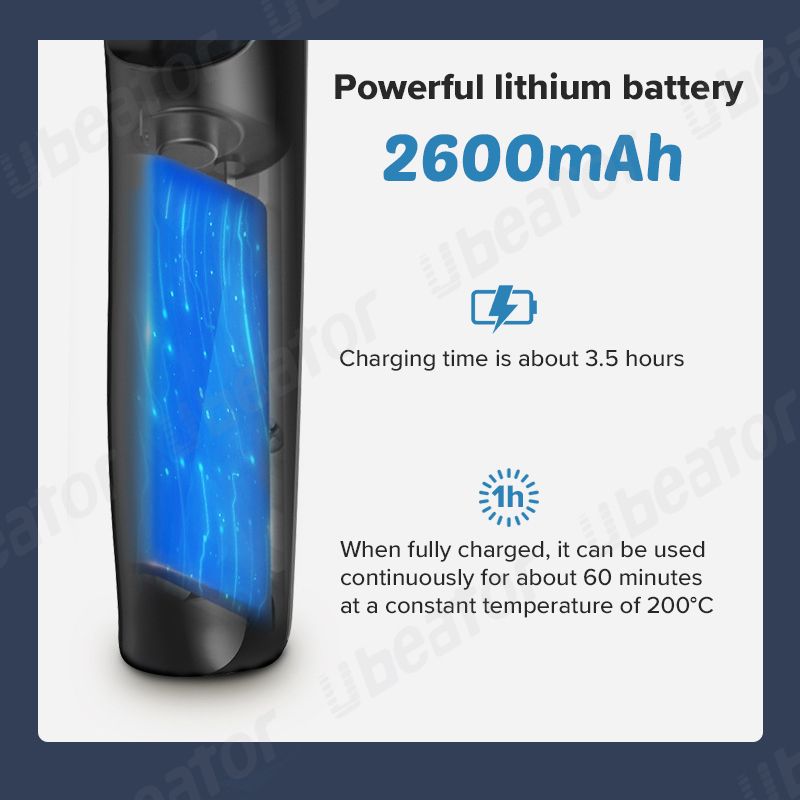 Rechargeable Portable Anti Scald Ceramic Rapid Heating Hot Hair Comb Straightener Beard Brush