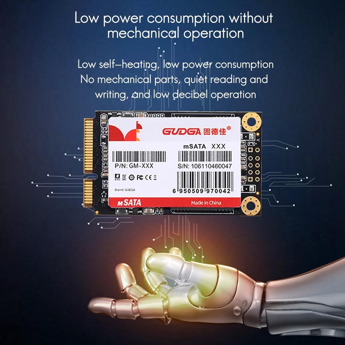 GUDGA 64GB SSD 1.8 Inch MSATA 6Gb/S Computer Game Internal Solid State Drive Mini SATAIII for Desktop Laptop