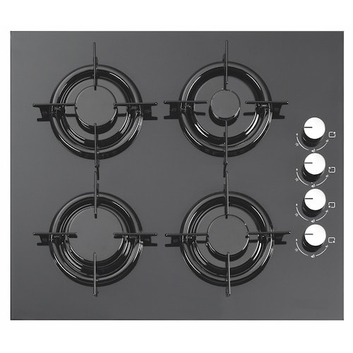 Black Glass, 4 Burner, Built-in Gas Cooker With Full Safety