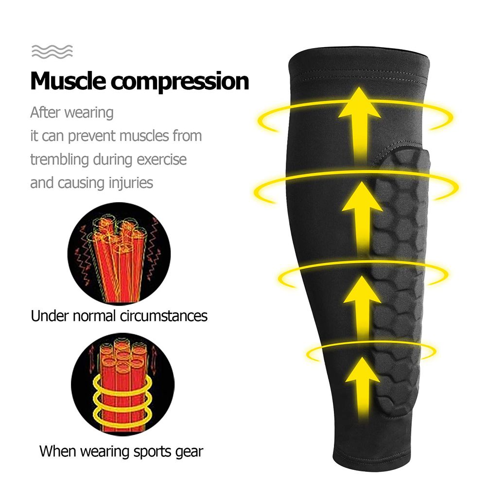 Children's Soccer Shin Guards Football Socks Protectors Professional Honeycomb Shin Pads Shinguard Door Shields Accessories Boy-Black 1 Pcs