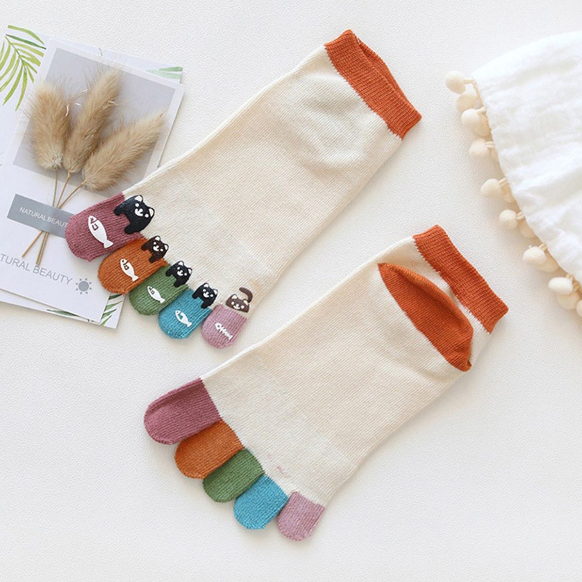 1 Pair Women Socks Summer Unisex Adult Sport Short Socks 5
