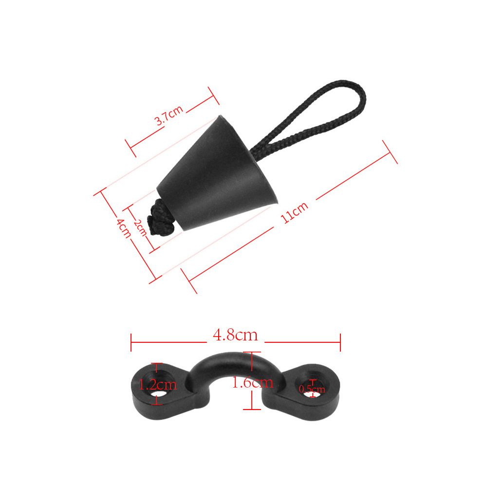 Kayak Drain Plug Pad Eye Screw Kit Drain Stopper For Kayaks